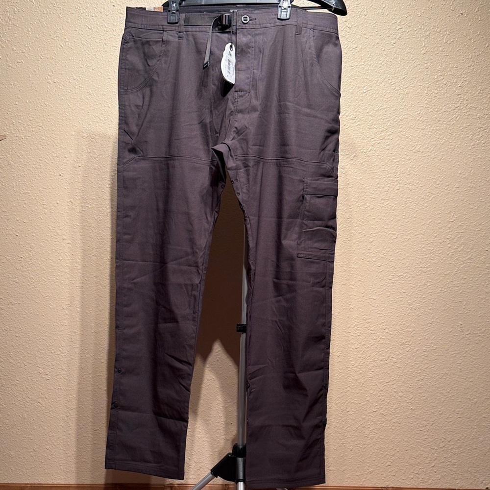 Men’s gray cargo hiking pants slim fit extra stretch size 40/34 $95.00 - Picture 1 of 10